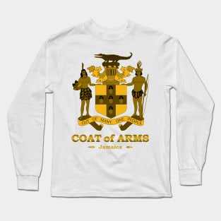 Jamaica Coat of Arms Gold Long Sleeve T-Shirt